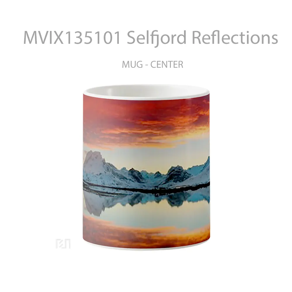 Mug Selfjord Reflections Gelas Keramik Unik