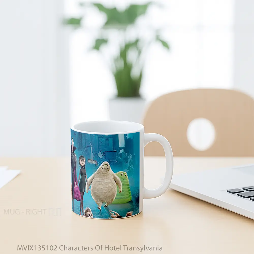 Mug Characters Of Hotel Transylvania Gelas Keramik Unik - All-side / Desain