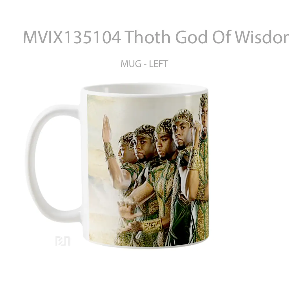 Mug Thoth God Of Wisdom Gelas Keramik Unik - All-side / Desain