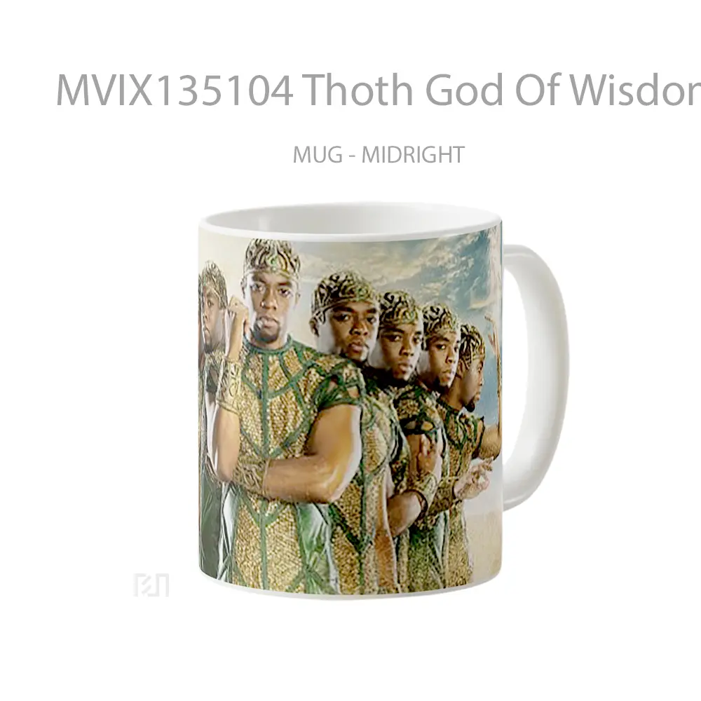 Mug Thoth God Of Wisdom Gelas Keramik Unik - All-side / Desain