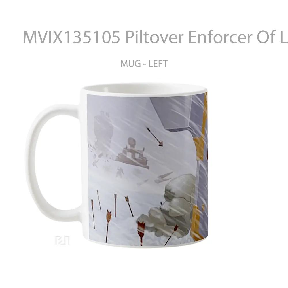 Mug Piltover Enforcer Of League Of Lengends Gelas Keramik Unik - All-side / Desain