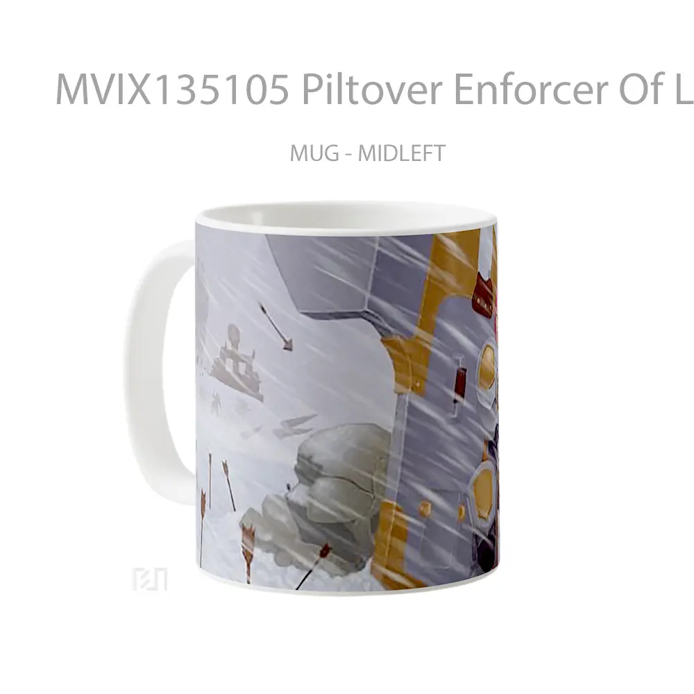 Mug Piltover Enforcer Of League Of Lengends Gelas Keramik Unik - All-side / Desain