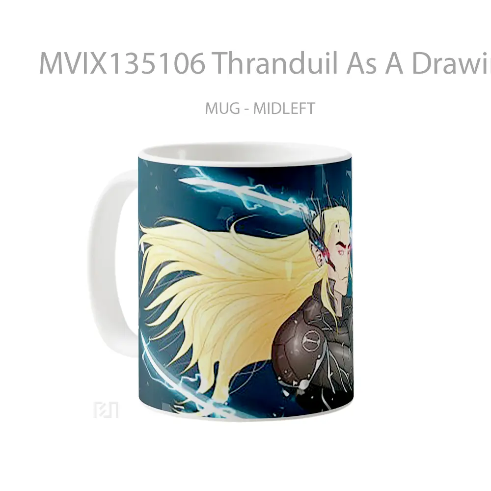 Mug Thranduil As A Drawing Of Metal Gear Rising Revengeance Gelas Keramik Unik - All-side / Desain