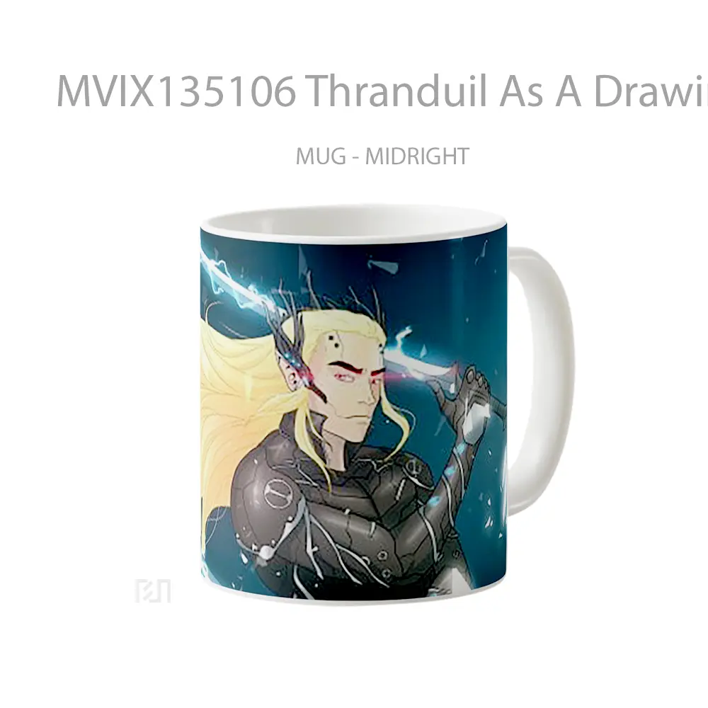 Mug Thranduil As A Drawing Of Metal Gear Rising Revengeance Gelas Keramik Unik - All-side / Desain
