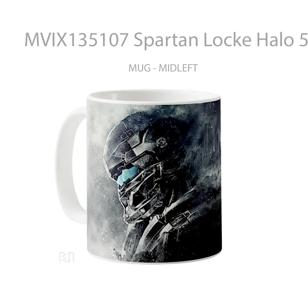Mug Spartan Locke Halo 5 Guardians Cangkir Gamer - All-side / Desain