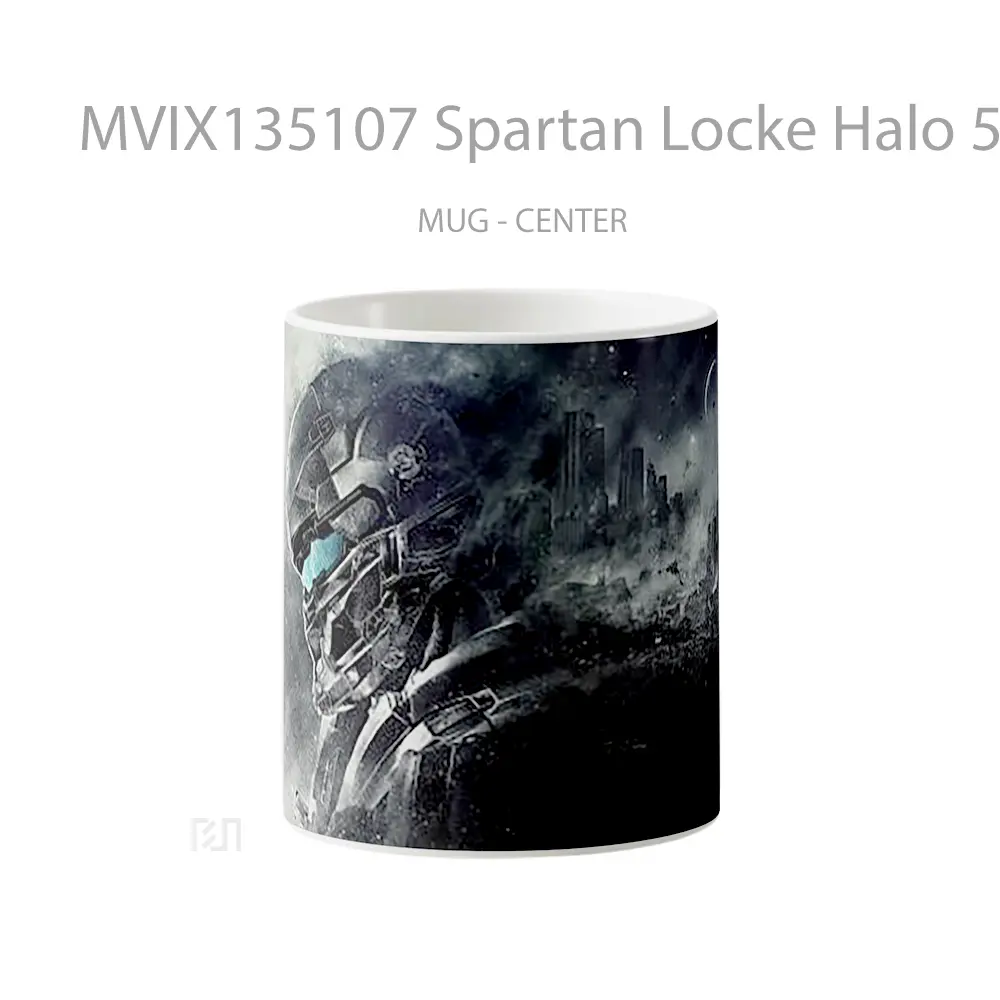 Mug Spartan Locke Halo 5 Guardians Cangkir Gamer