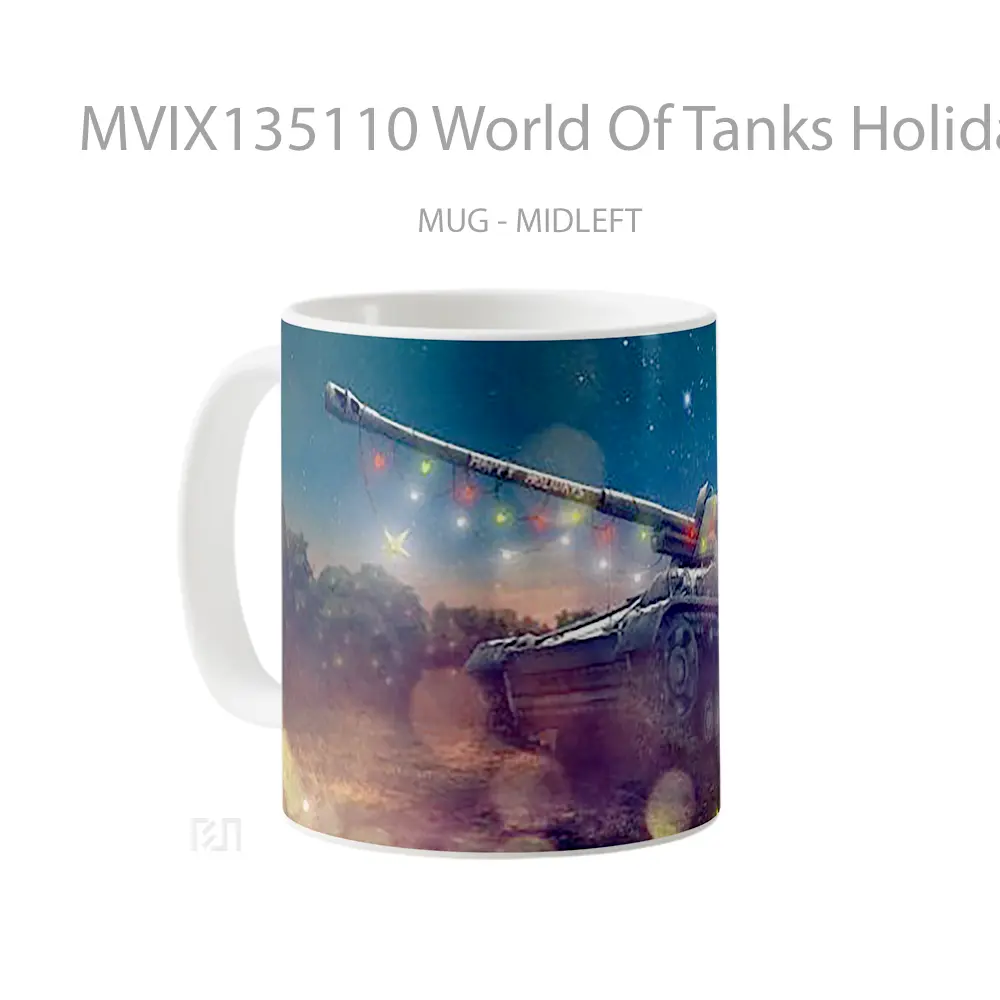 Mug World Of Tanks Holidays Gelas Keramik Unik - All-side / Desain