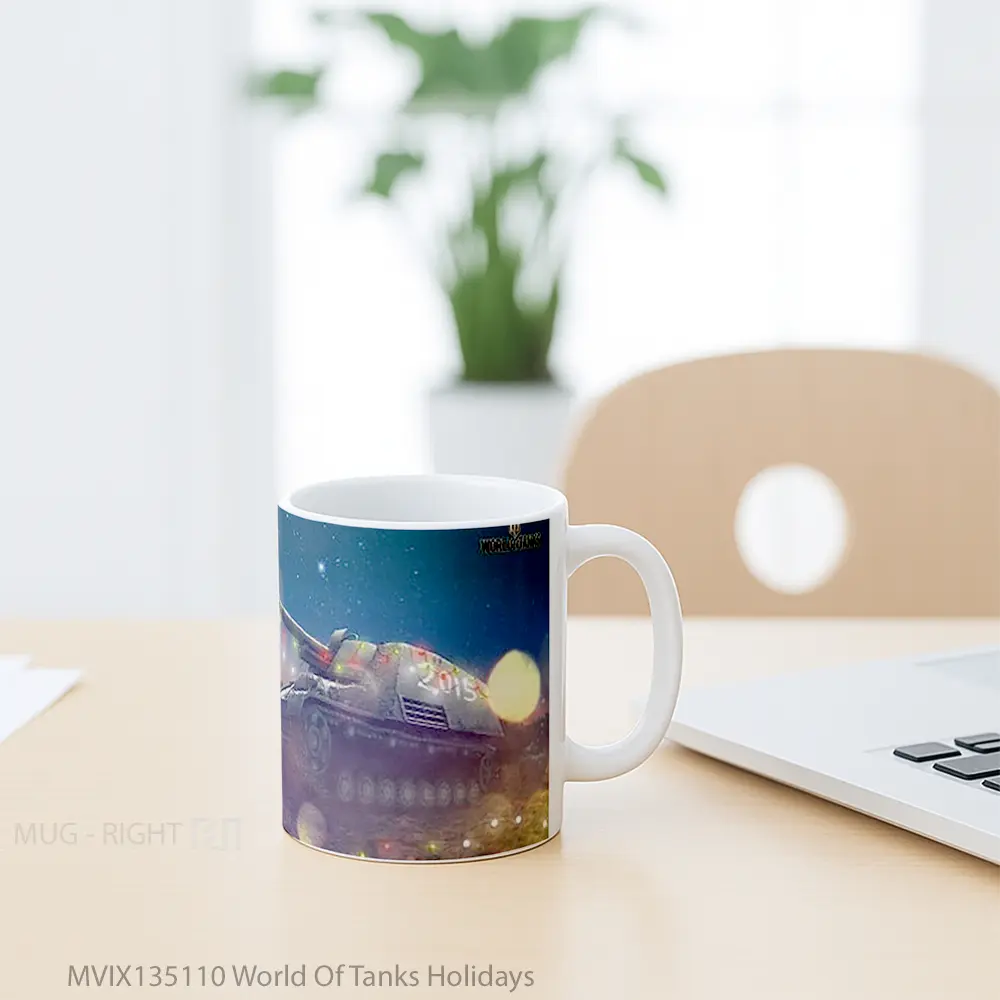 Mug World Of Tanks Holidays Gelas Keramik Unik - All-side / Desain