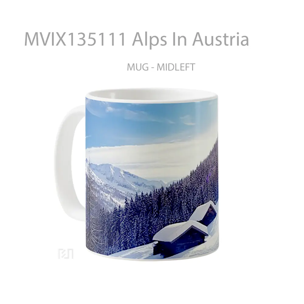 Mug Alps In Austria Gelas Keramik Unik - All-side / Desain