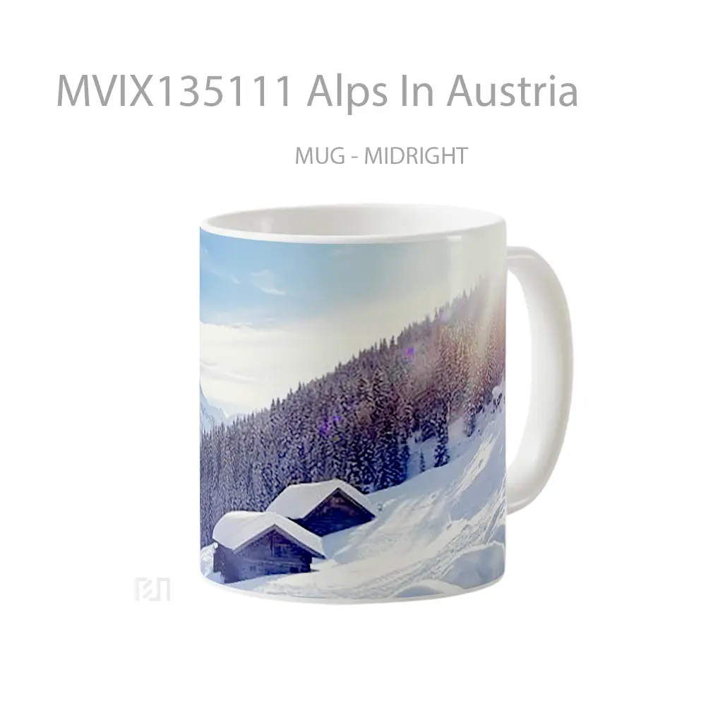 Mug Alps In Austria Gelas Keramik Unik - All-side / Desain