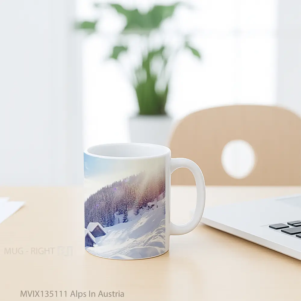 Mug Alps In Austria Gelas Keramik Unik - All-side / Desain