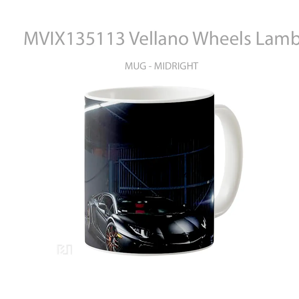 Mug Vellano Wheels Lamborghini Aventador Cangkir Mobil - All-side / Desain