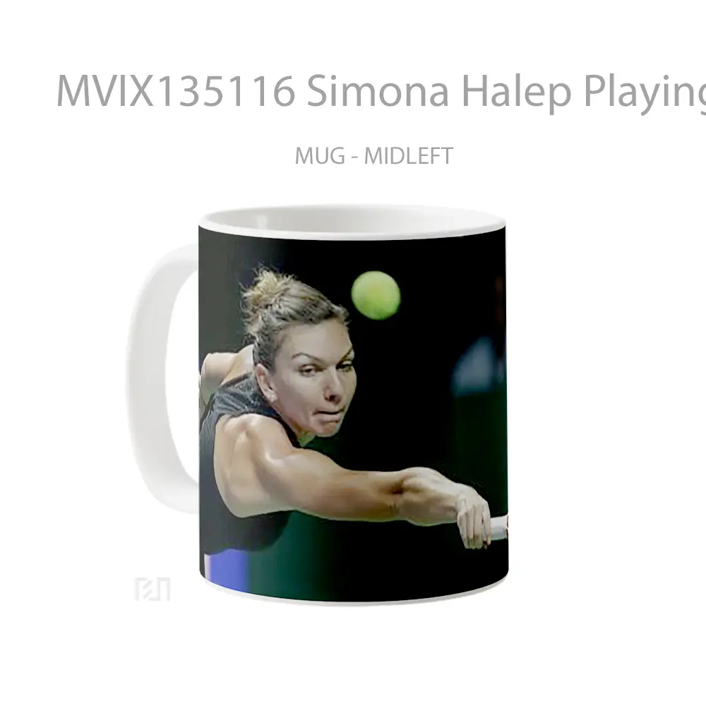 Mug Simona Halep Playing Tennis Gelas Keramik Unik - All-side / Desain