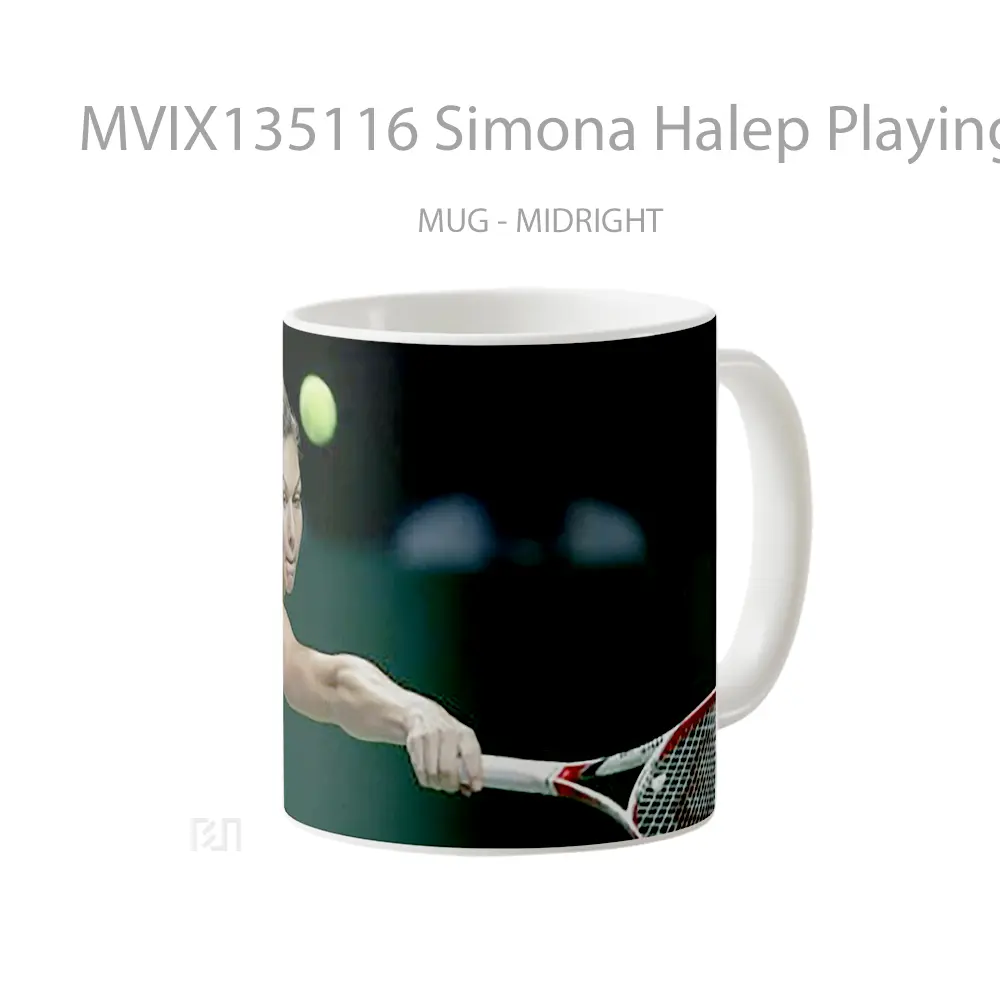 Mug Simona Halep Playing Tennis Gelas Keramik Unik - All-side / Desain