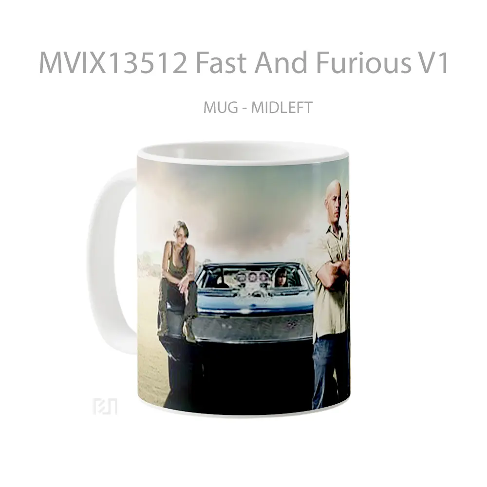 Mug Fast And Furious V1 Gelas Keramik Unik - All-side / Desain