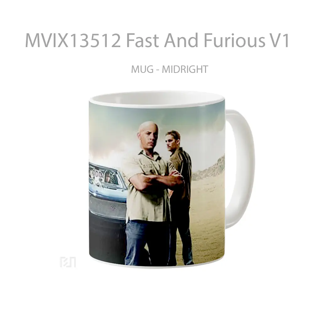 Mug Fast And Furious V1 Gelas Keramik Unik - All-side / Desain