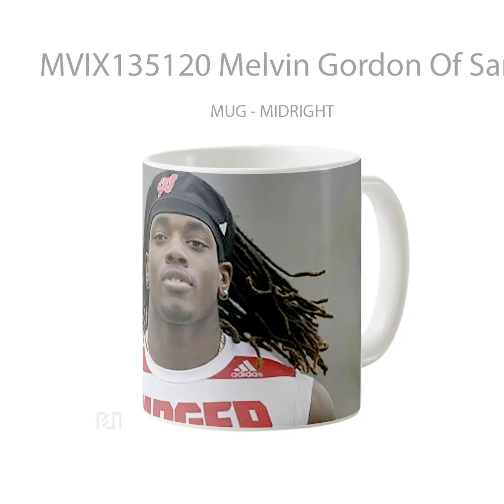 Mug Melvin Gordon Of San Diego Chargers Gelas Keramik Unik - All-side / Desain