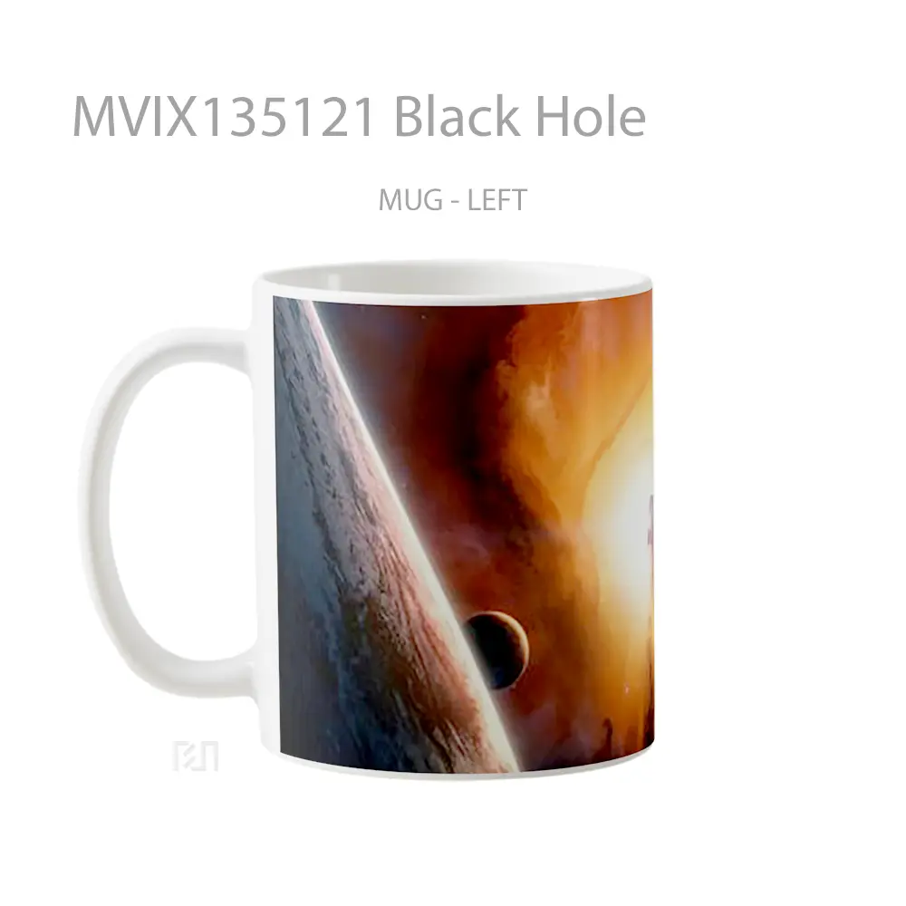 Mug Black Hole Gelas Astronomi - All-side / Desain