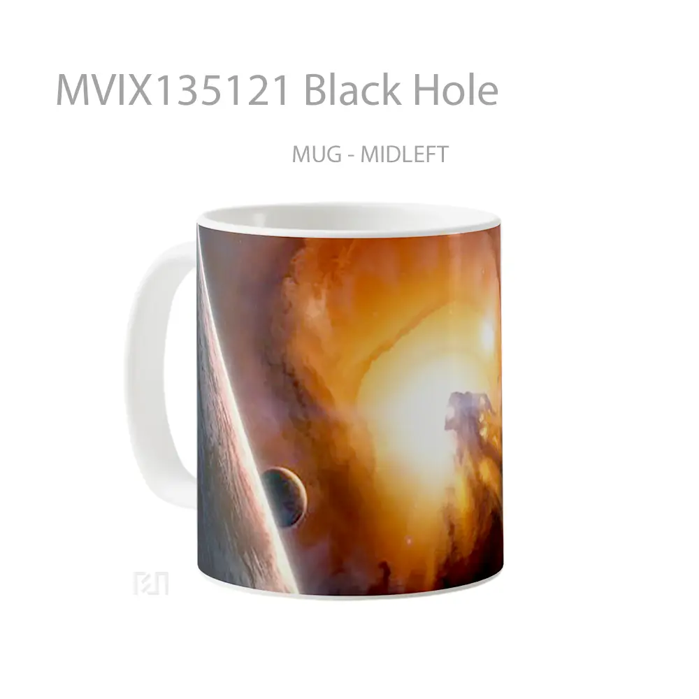 Mug Black Hole Gelas Astronomi - All-side / Desain
