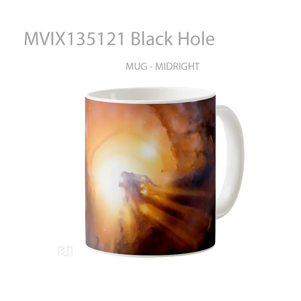 Mug Black Hole Gelas Astronomi - All-side / Desain