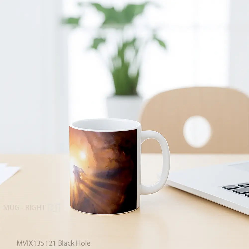 Mug Black Hole Gelas Astronomi - All-side / Desain