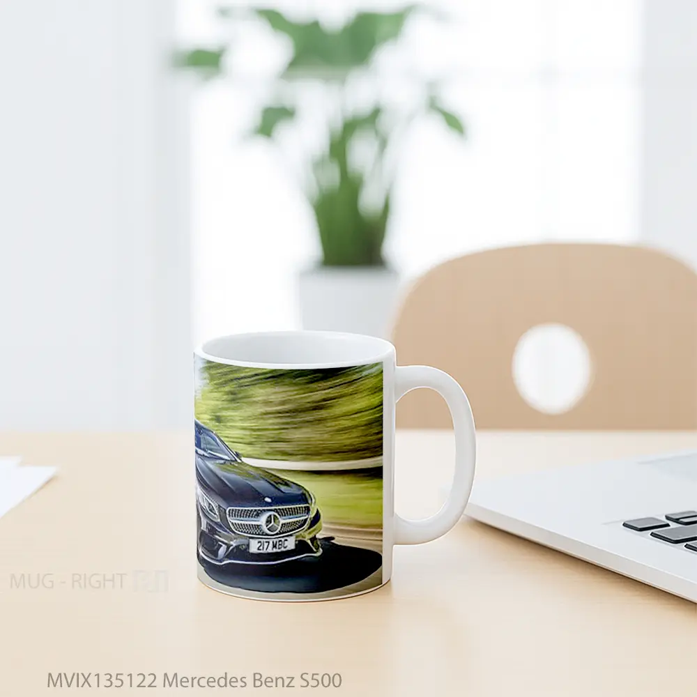 Mug Mercedes Benz S500 Cangkir Mobil - All-side / Desain