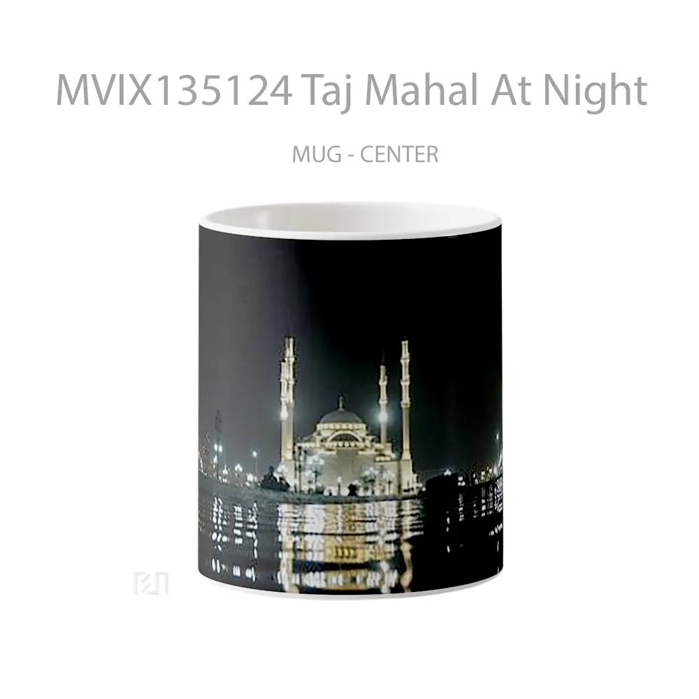 Mug Taj Mahal At Night Gelas Keramik Unik