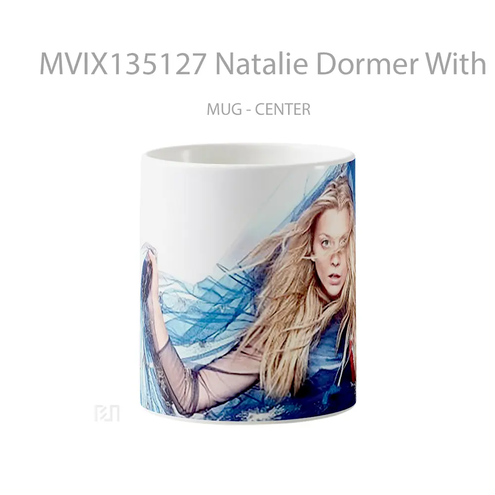 Mug Natalie Dormer With Blue Dress Gelas Keramik Unik
