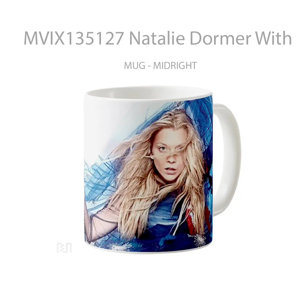 Mug Natalie Dormer With Blue Dress Gelas Keramik Unik - All-side / Desain