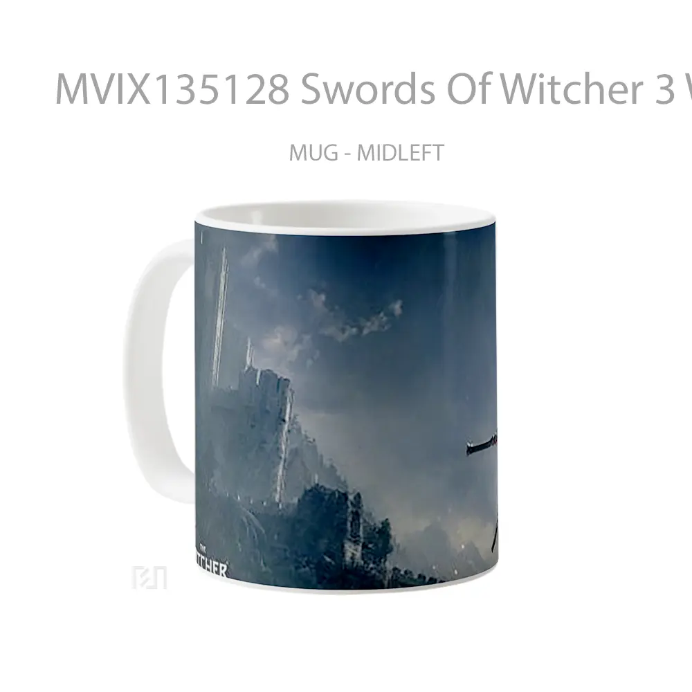 Mug Swords Of Witcher 3 Wild Hunt Gelas Keramik Unik - All-side / Desain