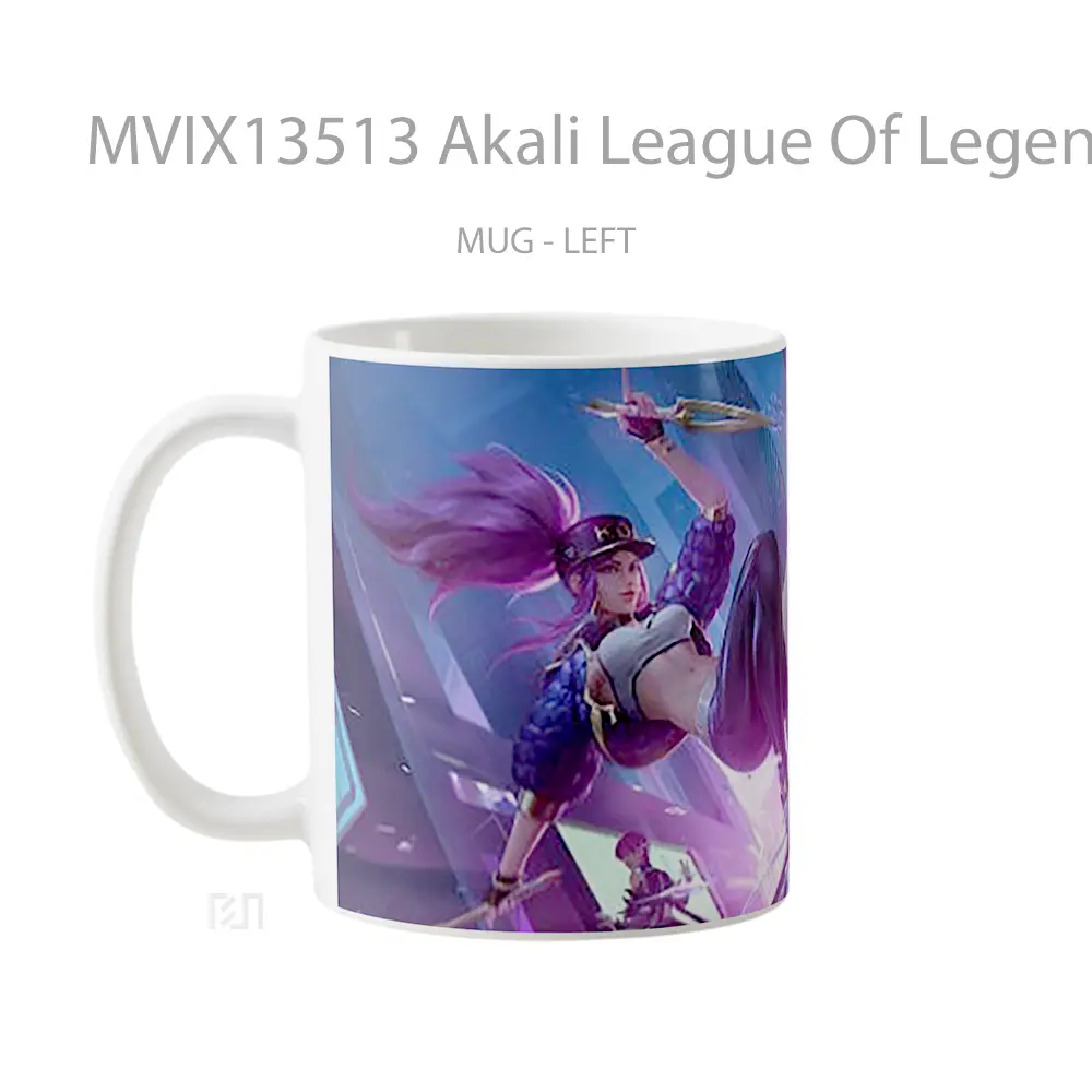 Mug Akali League Of Legends Cangkir Gamer - All-side / Desain
