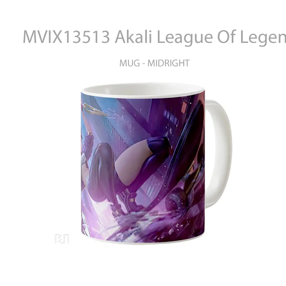 Mug Akali League Of Legends Cangkir Gamer - All-side / Desain