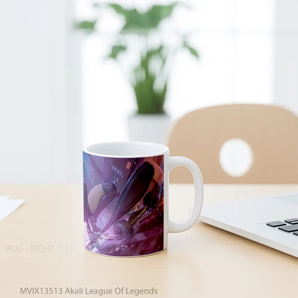 Mug Akali League Of Legends Cangkir Gamer - All-side / Desain