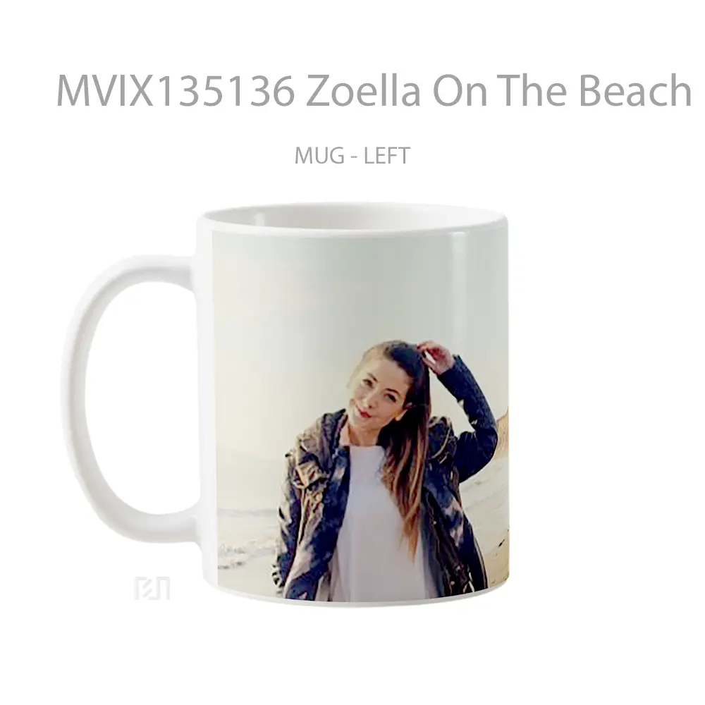 Mug Zoella On The Beach Gelas Pemandangan Alam - All-side / Desain