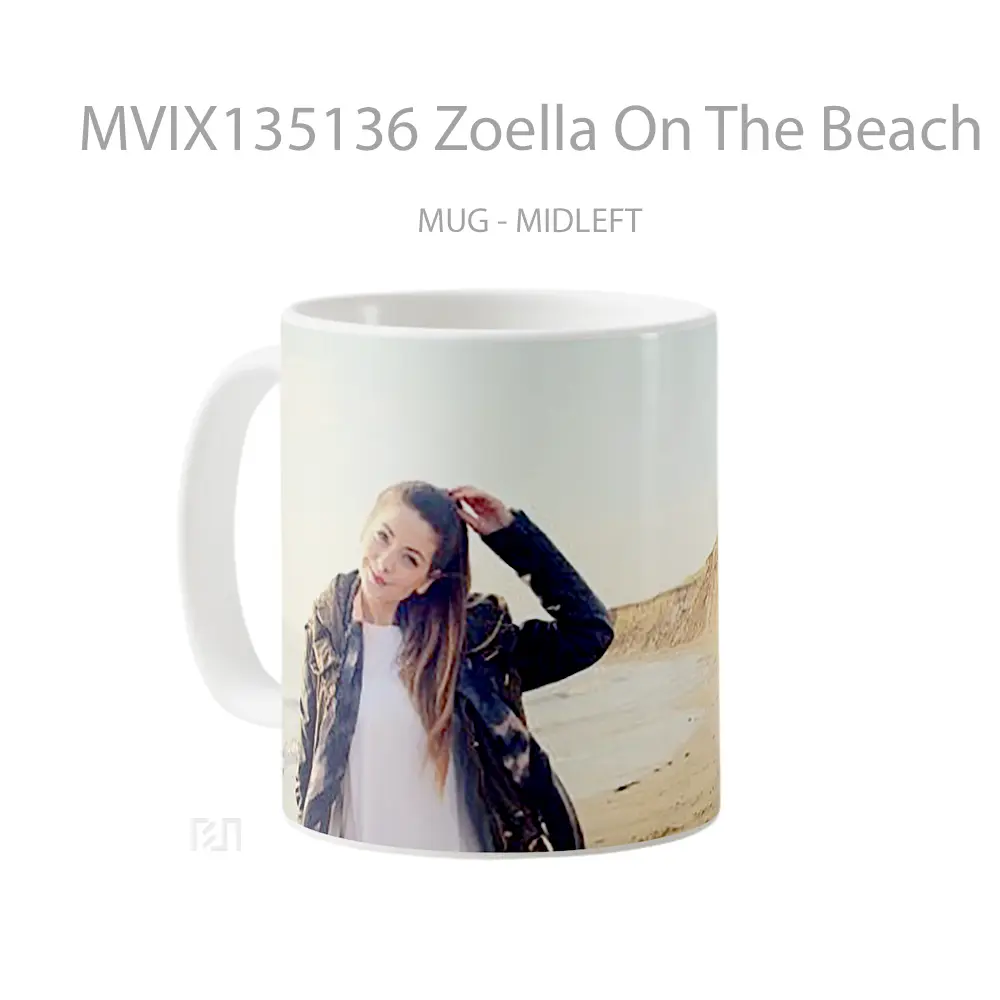 Mug Zoella On The Beach Gelas Pemandangan Alam - All-side / Desain