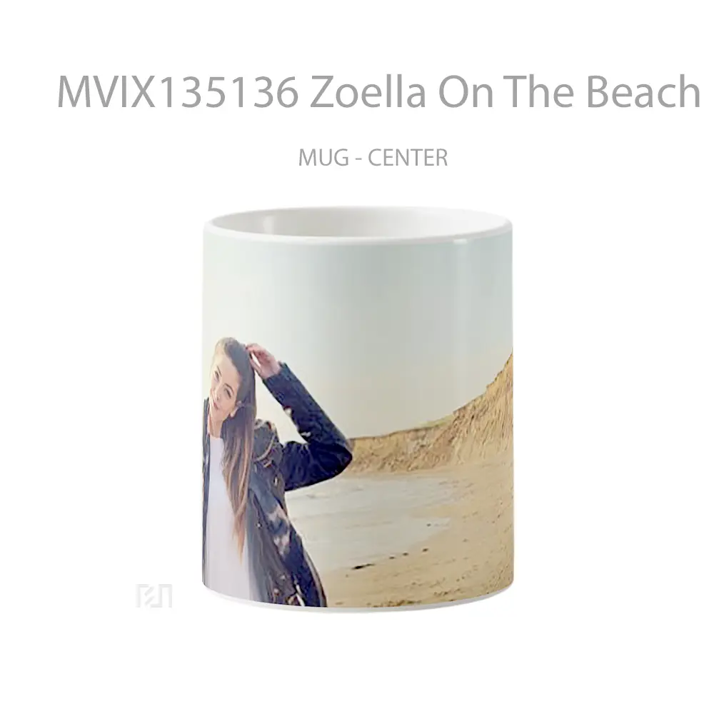Mug Zoella On The Beach Gelas Pemandangan Alam
