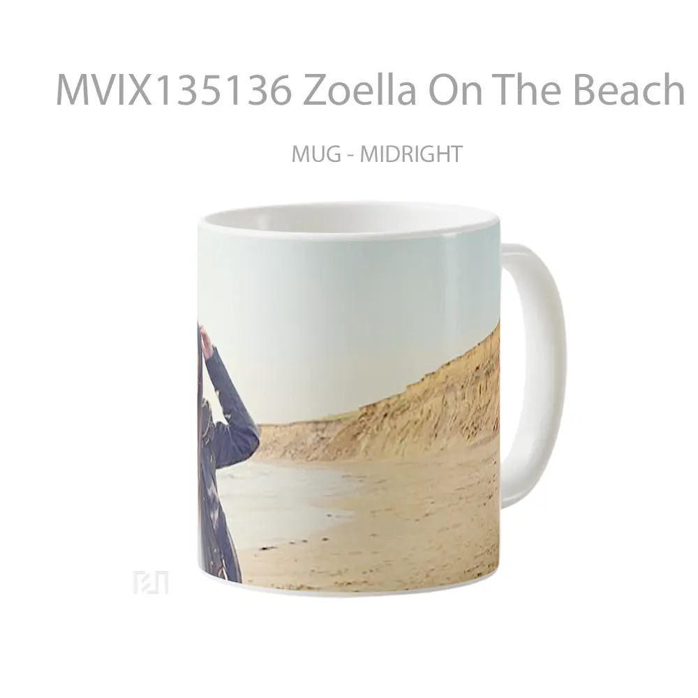 Mug Zoella On The Beach Gelas Pemandangan Alam - All-side / Desain