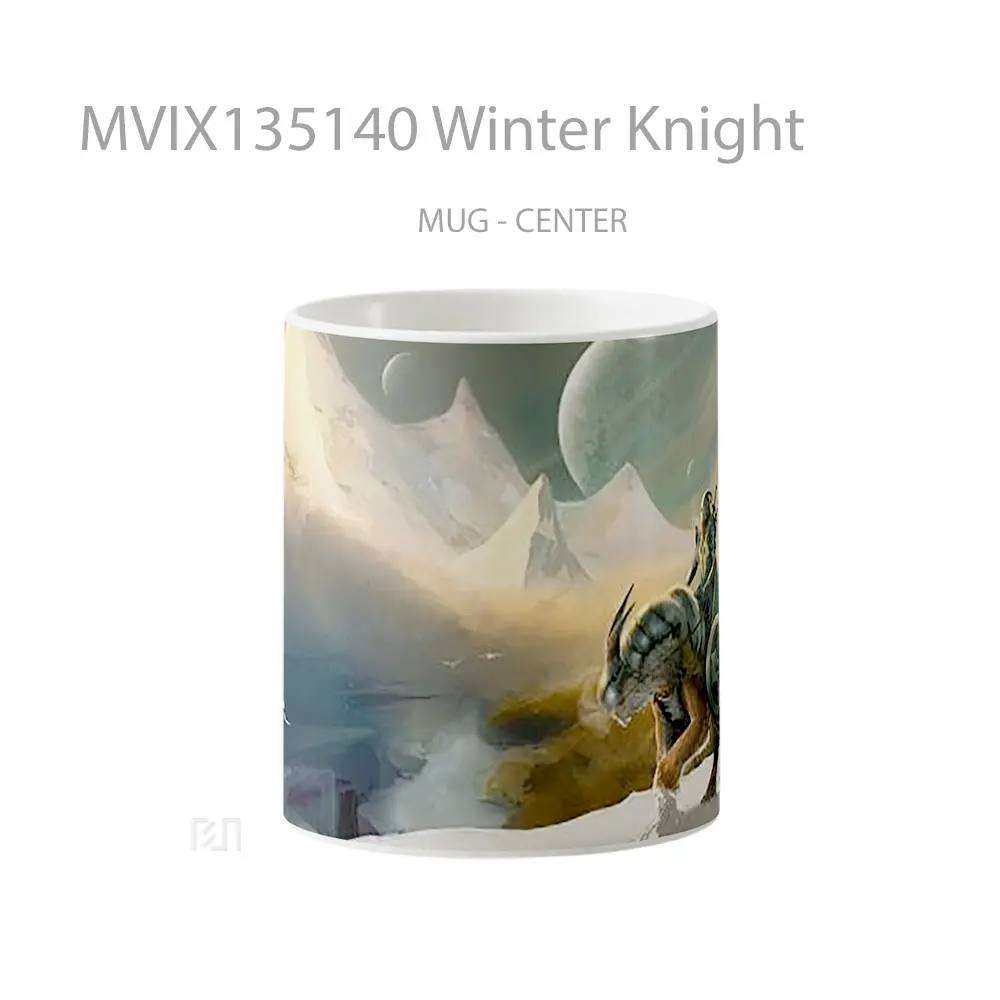Mug Winter Knight Gelas Fantasi