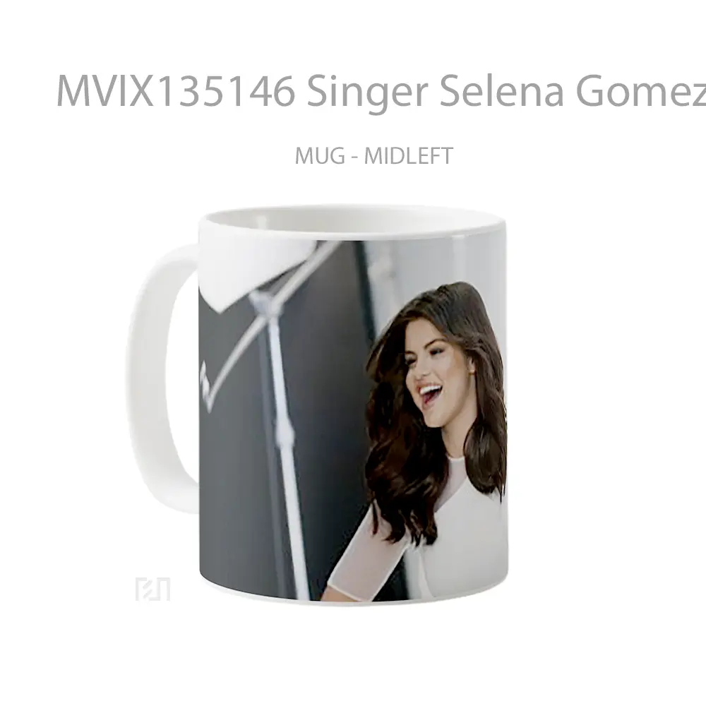 Mug Singer Selena Gomez Gelas Selebriti - All-side / Desain