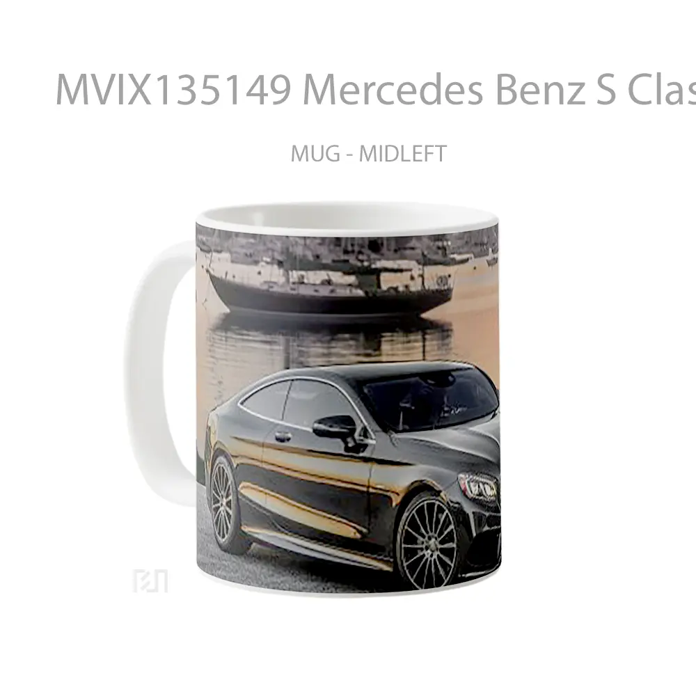 Mug Mercedes Benz S Class S550 Cangkir Mobil - All-side / Desain