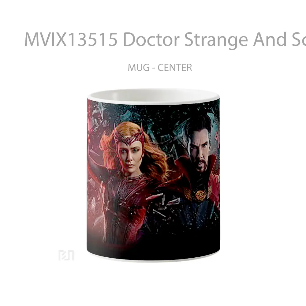 Mug Doctor Strange And Scarlet Witch In Multiverse Of Madness Gelas Superhero