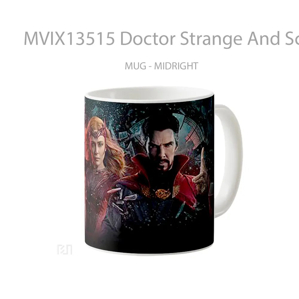 Mug Doctor Strange And Scarlet Witch In Multiverse Of Madness Gelas Superhero - All-side / Desain