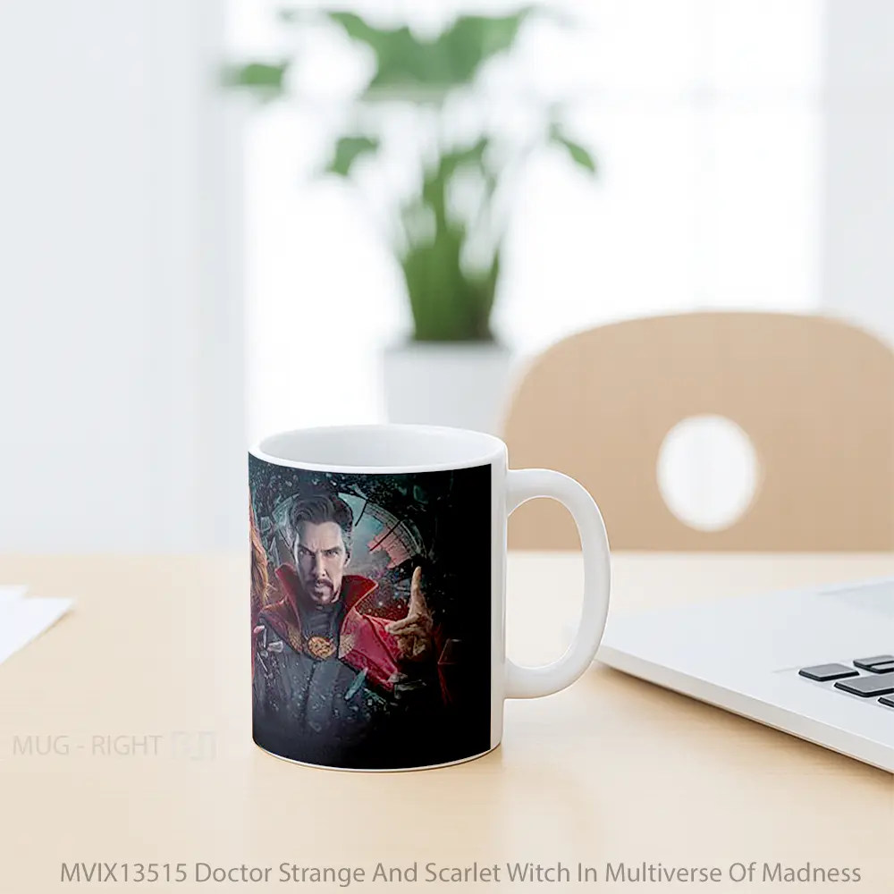 Mug Doctor Strange And Scarlet Witch In Multiverse Of Madness Gelas Superhero - All-side / Desain