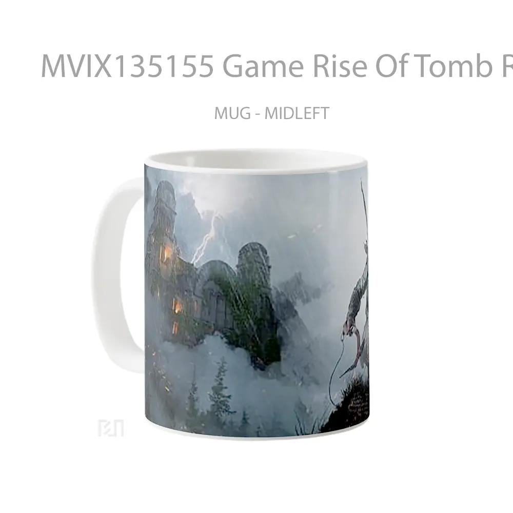 Mug Game Rise Of Tomb Raider Cangkir Gamer - All-side / Desain