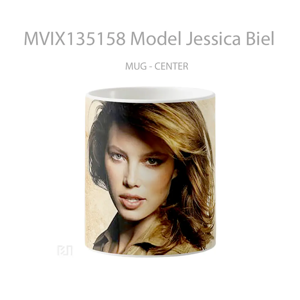 Mug Model Jessica Biel Gelas Keramik Unik
