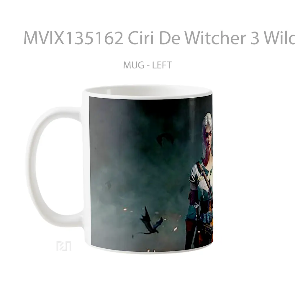 Mug Ciri De Witcher 3 Wild Hunt Gelas Keramik Unik - All-side / Desain