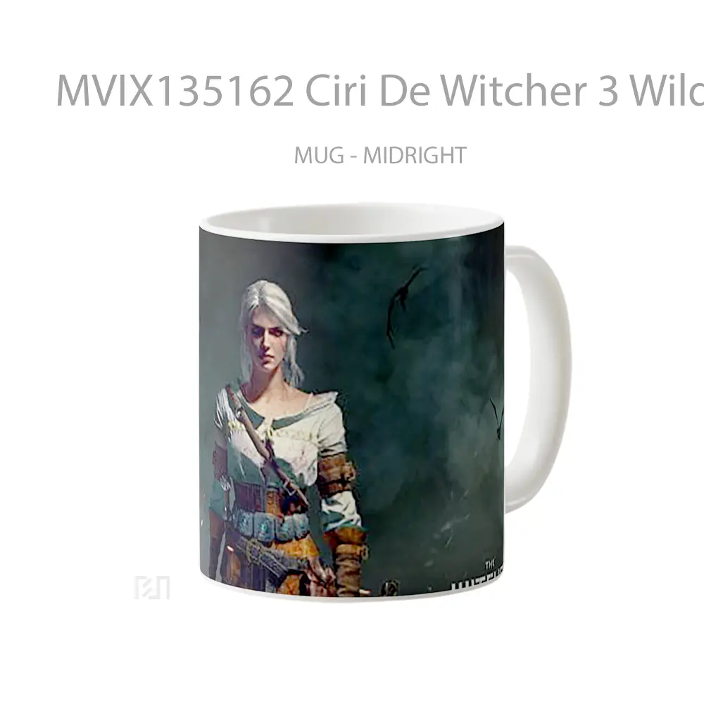 Mug Ciri De Witcher 3 Wild Hunt Gelas Keramik Unik - All-side / Desain