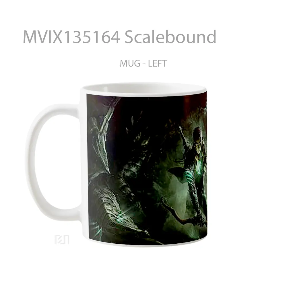 Mug Scalebound Gelas Keramik Unik - All-side / Desain