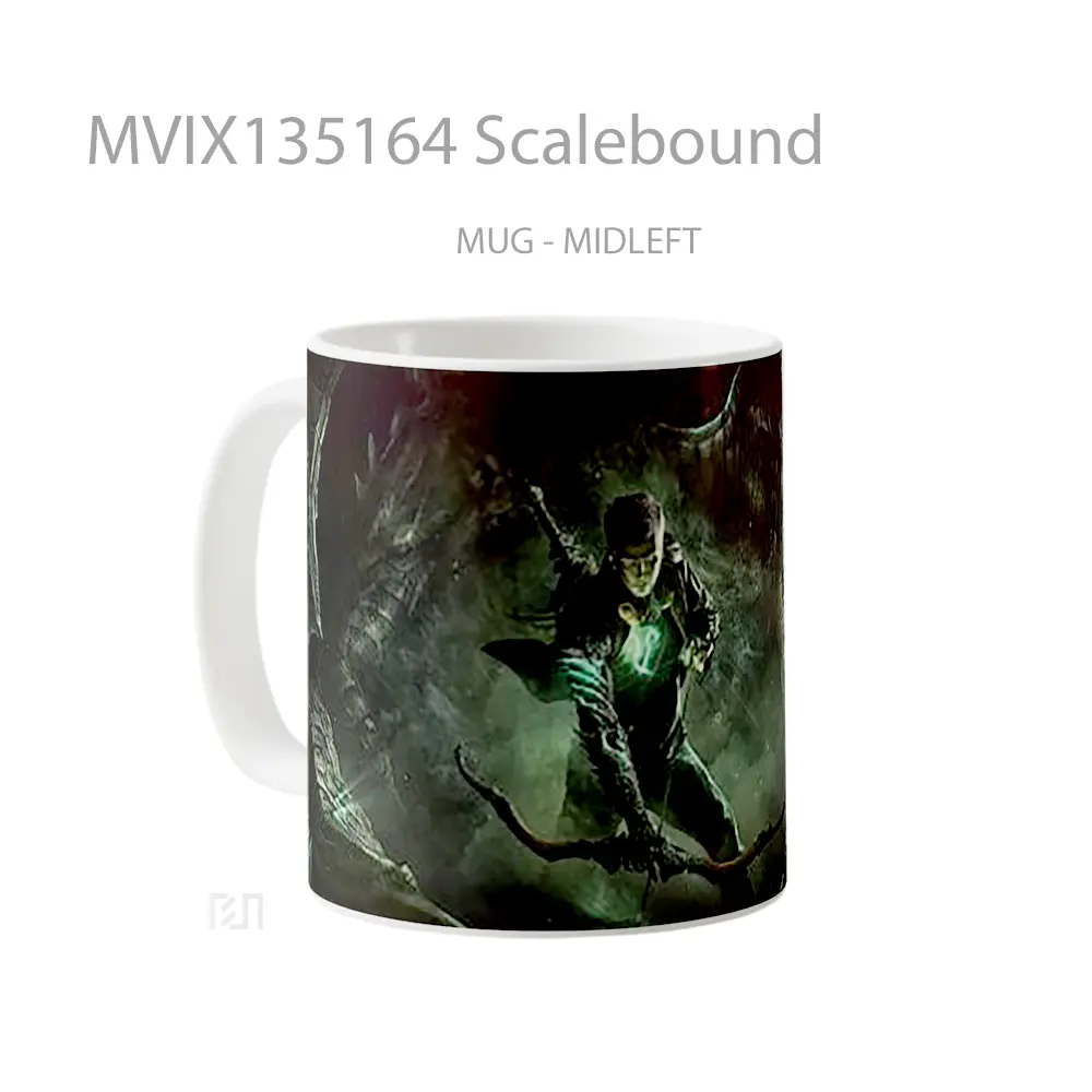 Mug Scalebound Gelas Keramik Unik - All-side / Desain