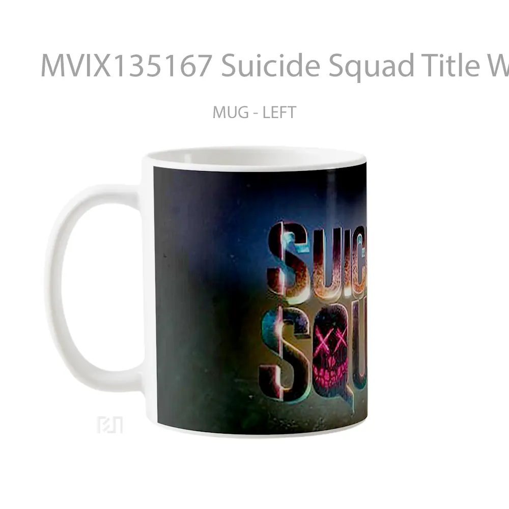 Mug Suicide Squad Title With Lights Gelas Keramik Unik - All-side / Desain